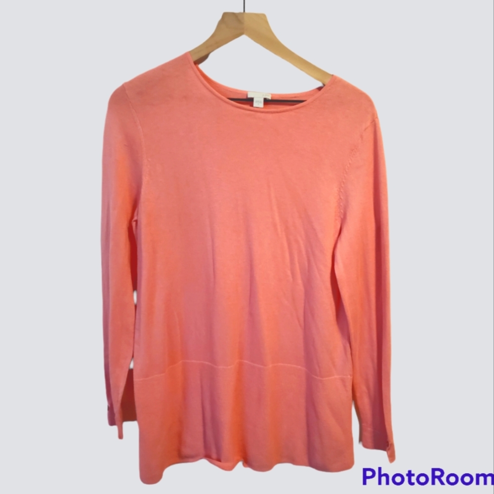 J Jill long sleeves light crew neck sweater